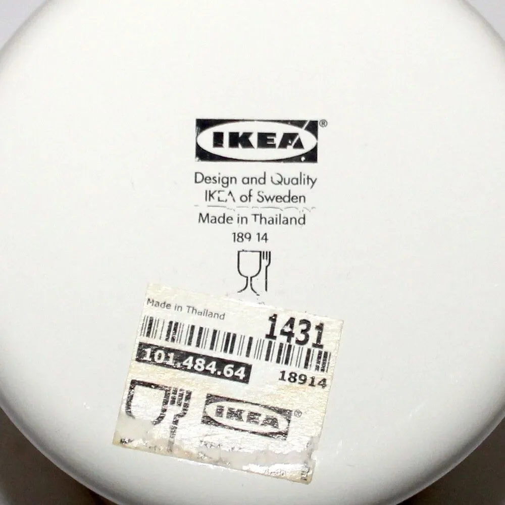 IKEA SOCKERART White Pitcher Vase metal enamel 6.5” farmhouse country